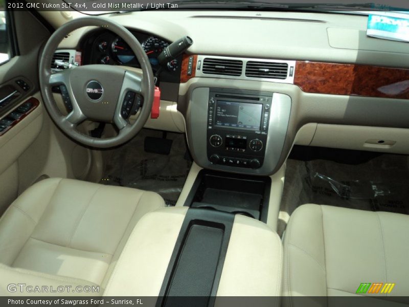 Gold Mist Metallic / Light Tan 2012 GMC Yukon SLT 4x4