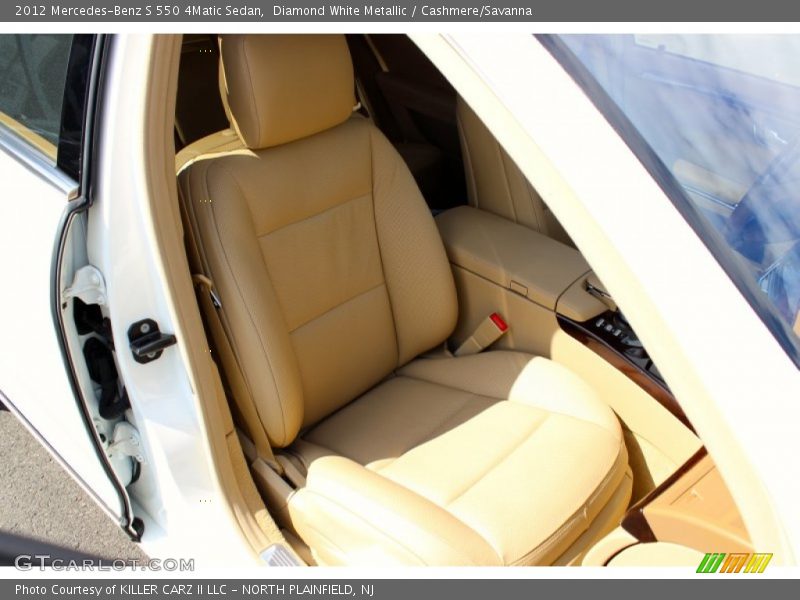 Diamond White Metallic / Cashmere/Savanna 2012 Mercedes-Benz S 550 4Matic Sedan