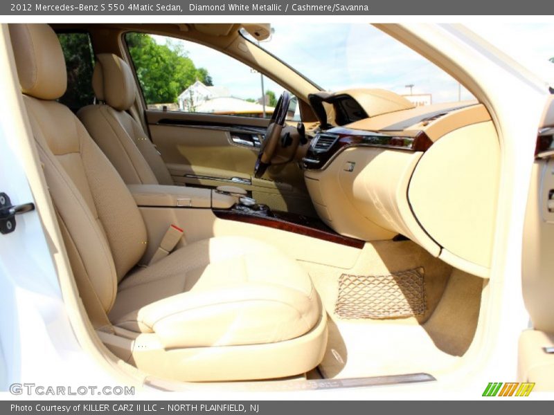 Diamond White Metallic / Cashmere/Savanna 2012 Mercedes-Benz S 550 4Matic Sedan
