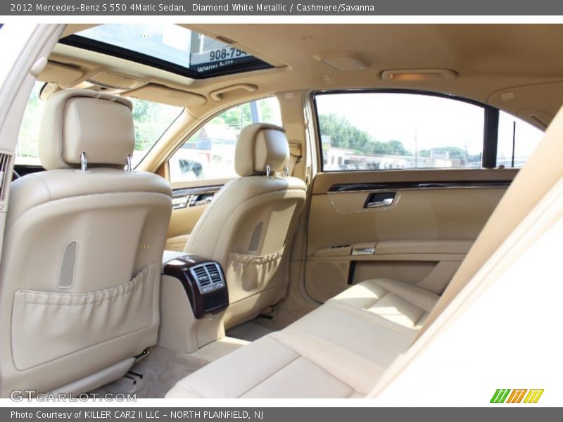 Diamond White Metallic / Cashmere/Savanna 2012 Mercedes-Benz S 550 4Matic Sedan