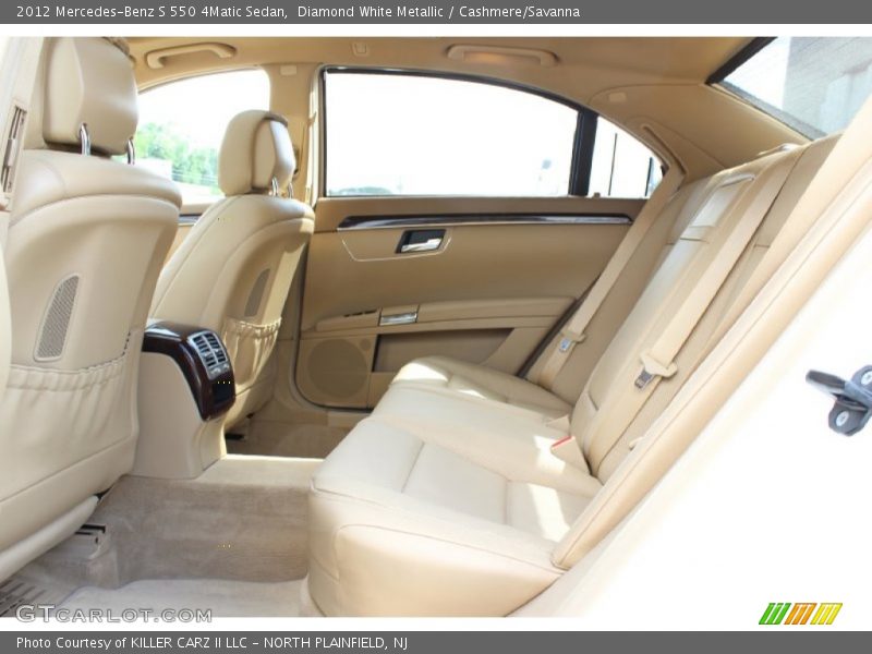 Diamond White Metallic / Cashmere/Savanna 2012 Mercedes-Benz S 550 4Matic Sedan