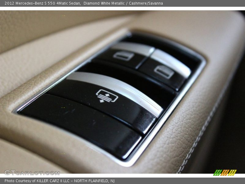 Diamond White Metallic / Cashmere/Savanna 2012 Mercedes-Benz S 550 4Matic Sedan