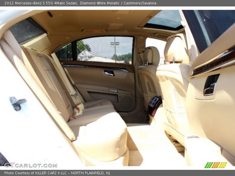 Diamond White Metallic / Cashmere/Savanna 2012 Mercedes-Benz S 550 4Matic Sedan