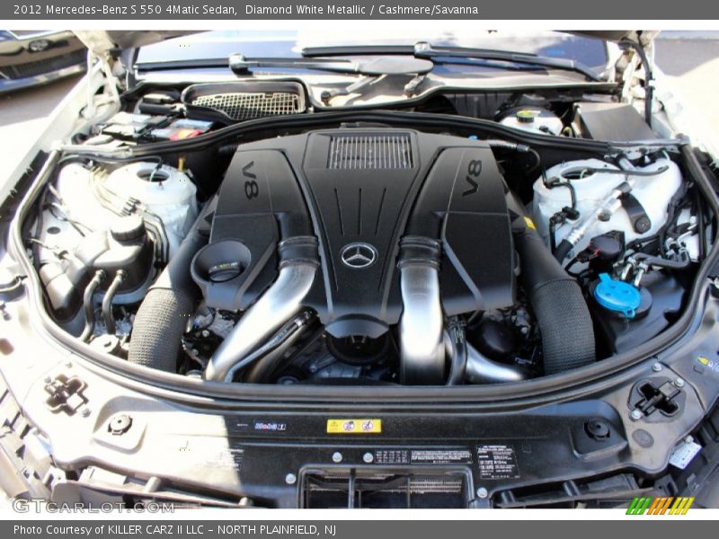 Diamond White Metallic / Cashmere/Savanna 2012 Mercedes-Benz S 550 4Matic Sedan