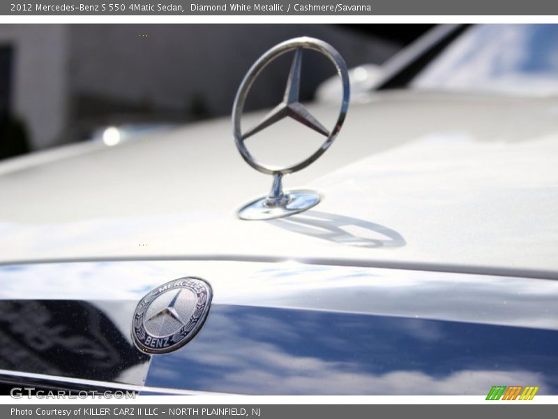 Diamond White Metallic / Cashmere/Savanna 2012 Mercedes-Benz S 550 4Matic Sedan