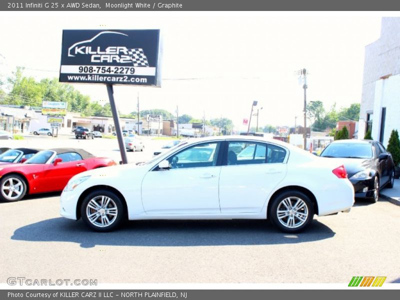 Moonlight White / Graphite 2011 Infiniti G 25 x AWD Sedan