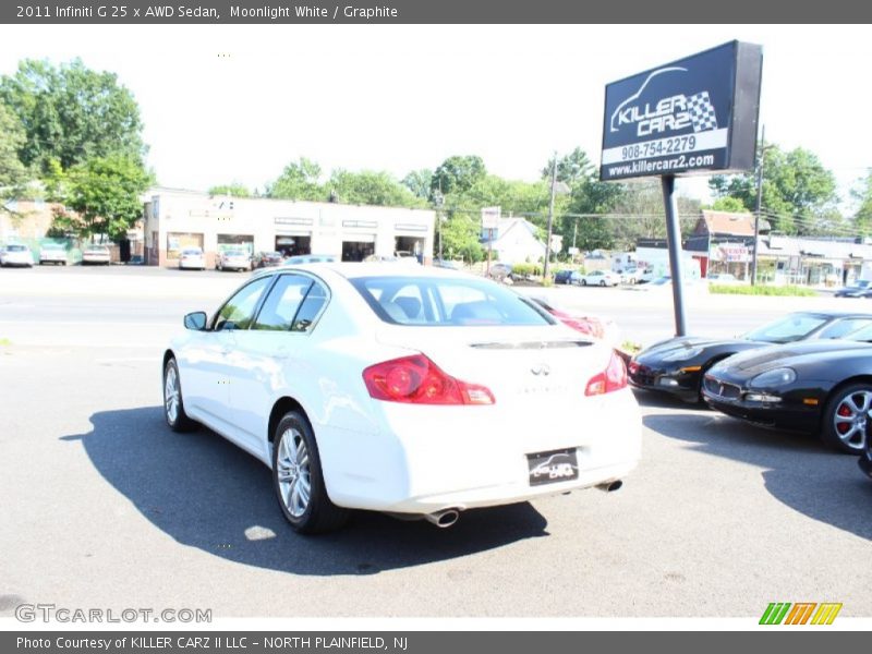 Moonlight White / Graphite 2011 Infiniti G 25 x AWD Sedan