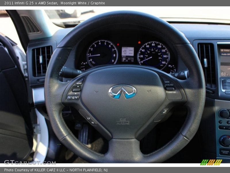 Moonlight White / Graphite 2011 Infiniti G 25 x AWD Sedan