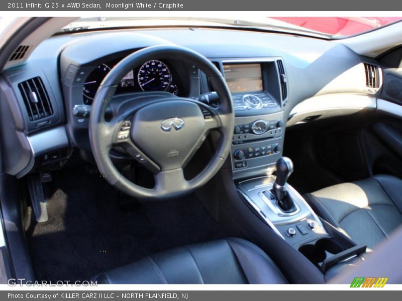 Moonlight White / Graphite 2011 Infiniti G 25 x AWD Sedan