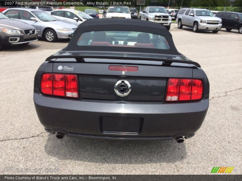 Alloy Metallic / Black/Red 2007 Ford Mustang GT Premium Convertible