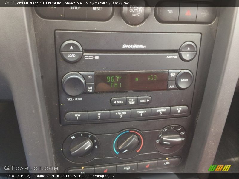 Controls of 2007 Mustang GT Premium Convertible