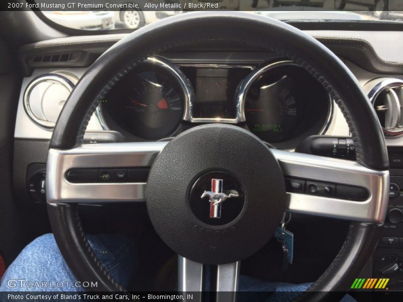 Alloy Metallic / Black/Red 2007 Ford Mustang GT Premium Convertible