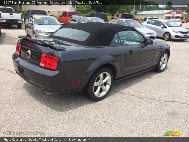 Alloy Metallic / Black/Red 2007 Ford Mustang GT Premium Convertible