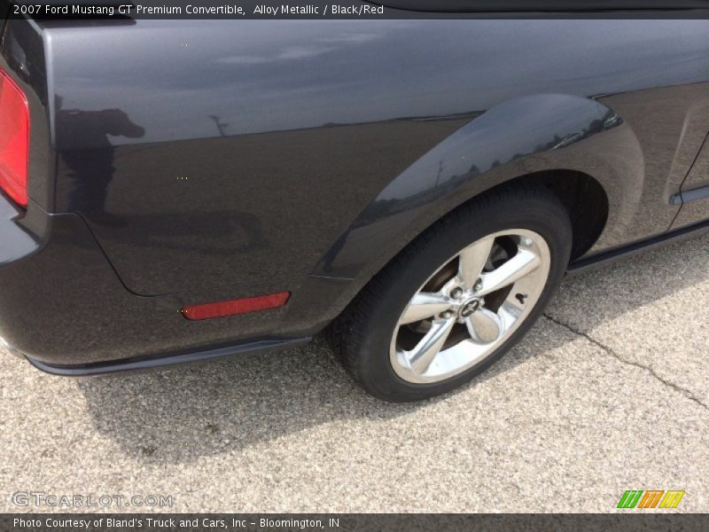 Alloy Metallic / Black/Red 2007 Ford Mustang GT Premium Convertible