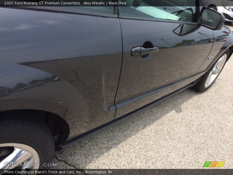 Alloy Metallic / Black/Red 2007 Ford Mustang GT Premium Convertible