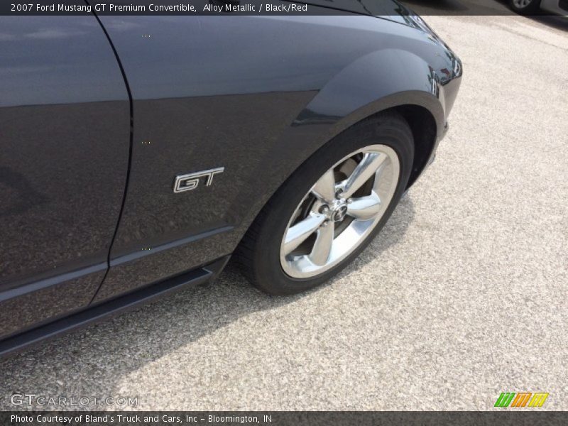 Alloy Metallic / Black/Red 2007 Ford Mustang GT Premium Convertible