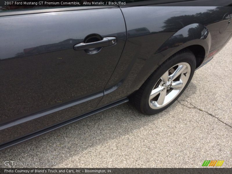 Alloy Metallic / Black/Red 2007 Ford Mustang GT Premium Convertible