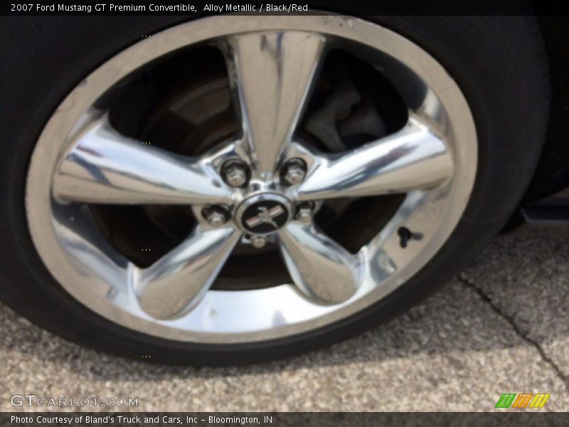 Alloy Metallic / Black/Red 2007 Ford Mustang GT Premium Convertible