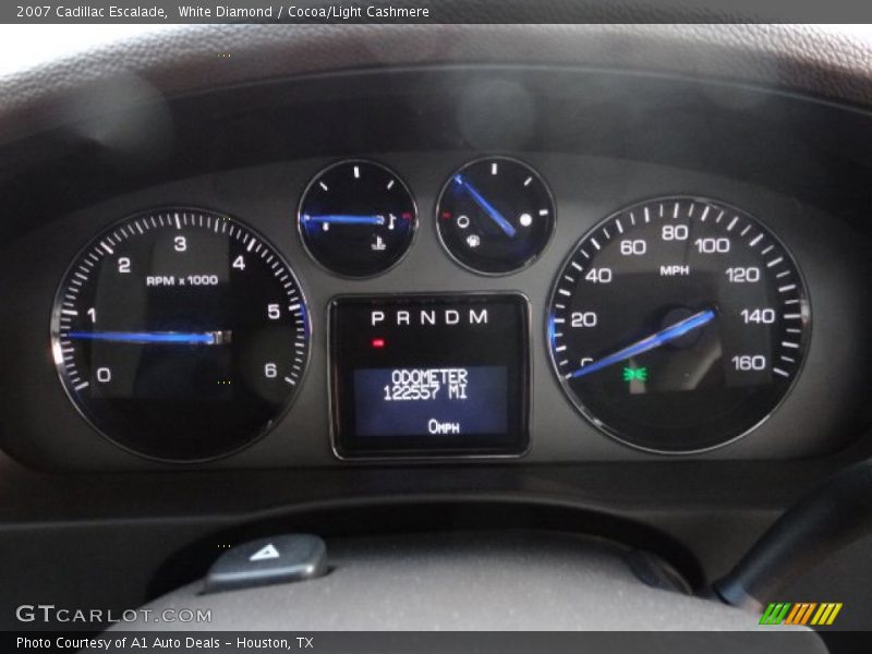 White Diamond / Cocoa/Light Cashmere 2007 Cadillac Escalade