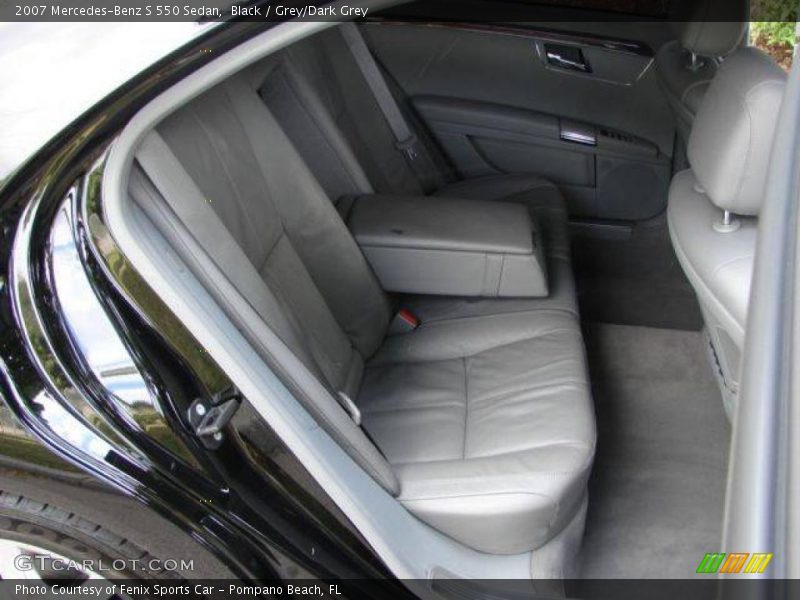 Black / Grey/Dark Grey 2007 Mercedes-Benz S 550 Sedan