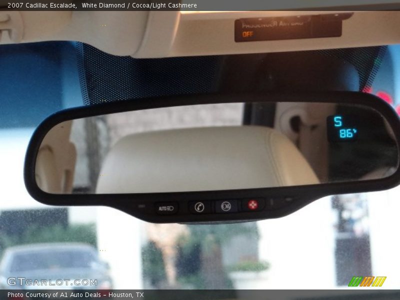 White Diamond / Cocoa/Light Cashmere 2007 Cadillac Escalade