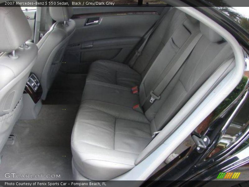 Black / Grey/Dark Grey 2007 Mercedes-Benz S 550 Sedan