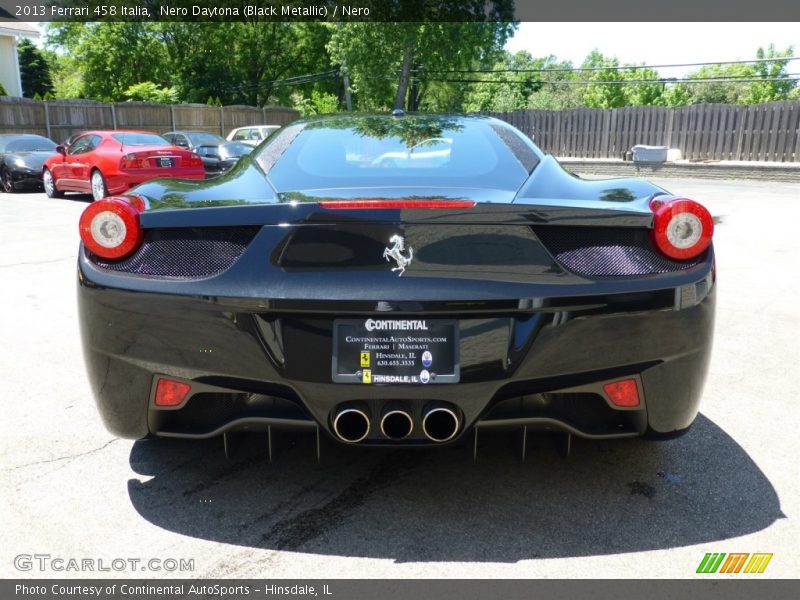 Nero Daytona (Black Metallic) / Nero 2013 Ferrari 458 Italia