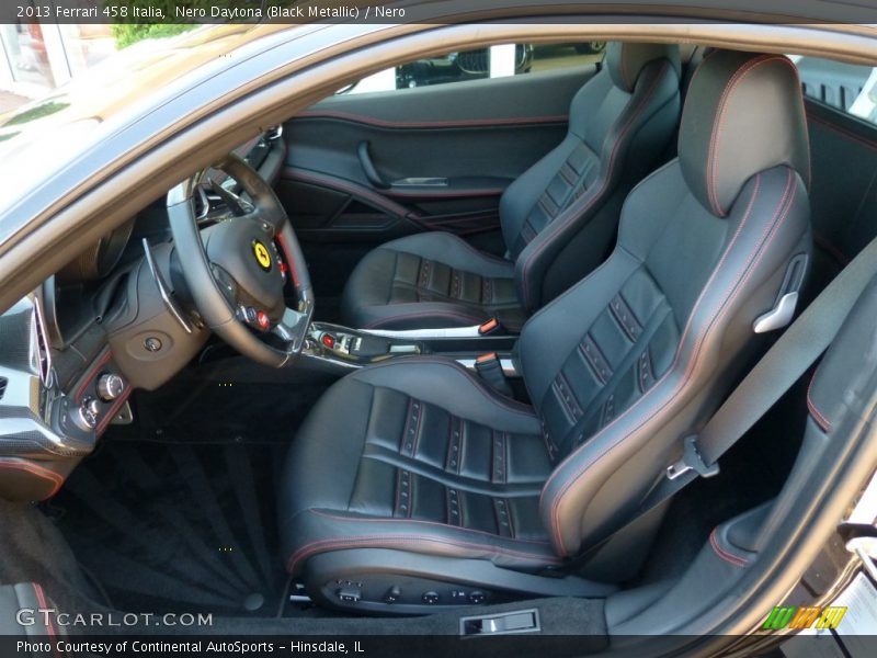 Front Seat of 2013 458 Italia