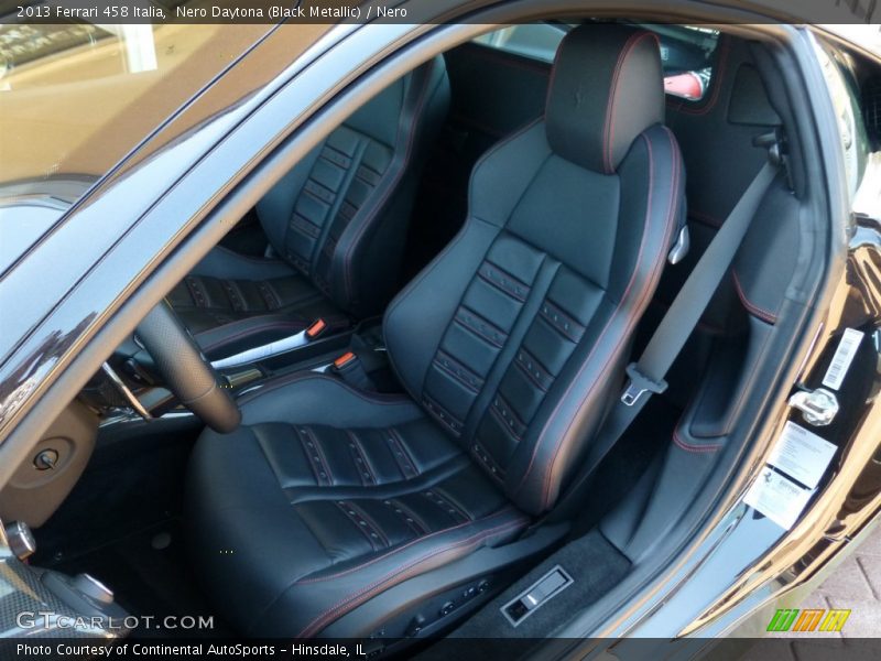 Front Seat of 2013 458 Italia