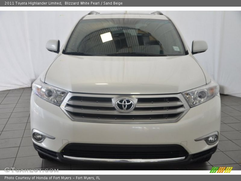 Blizzard White Pearl / Sand Beige 2011 Toyota Highlander Limited