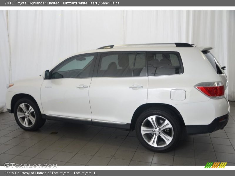 Blizzard White Pearl / Sand Beige 2011 Toyota Highlander Limited