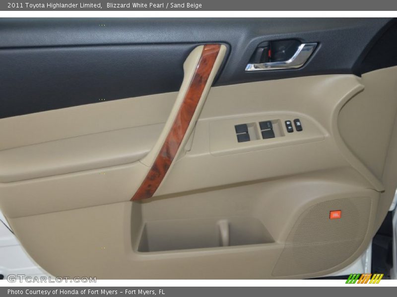 Blizzard White Pearl / Sand Beige 2011 Toyota Highlander Limited