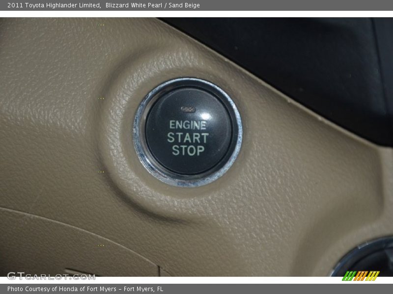 Blizzard White Pearl / Sand Beige 2011 Toyota Highlander Limited