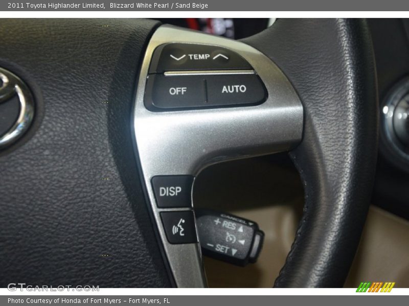Blizzard White Pearl / Sand Beige 2011 Toyota Highlander Limited
