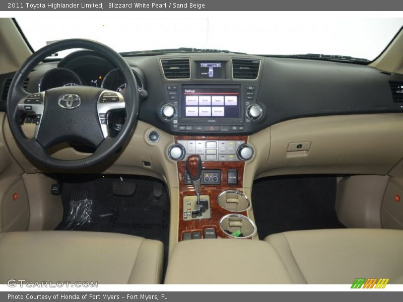 Blizzard White Pearl / Sand Beige 2011 Toyota Highlander Limited