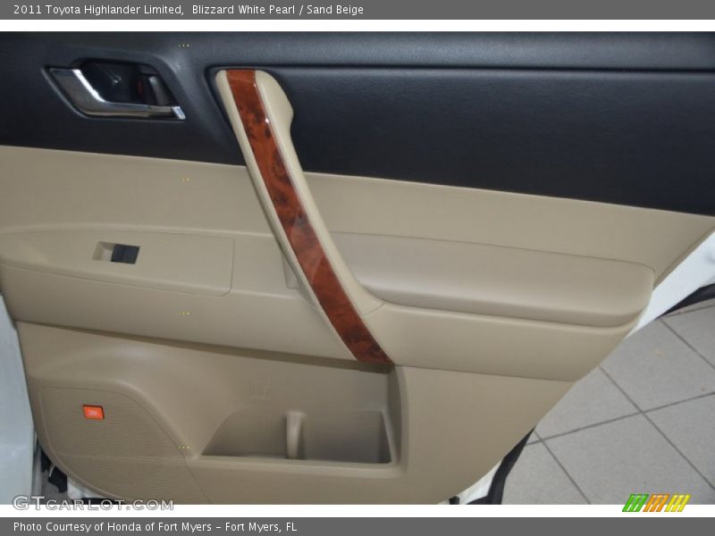 Blizzard White Pearl / Sand Beige 2011 Toyota Highlander Limited