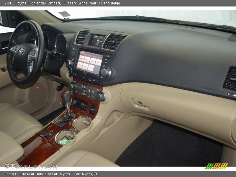 Blizzard White Pearl / Sand Beige 2011 Toyota Highlander Limited