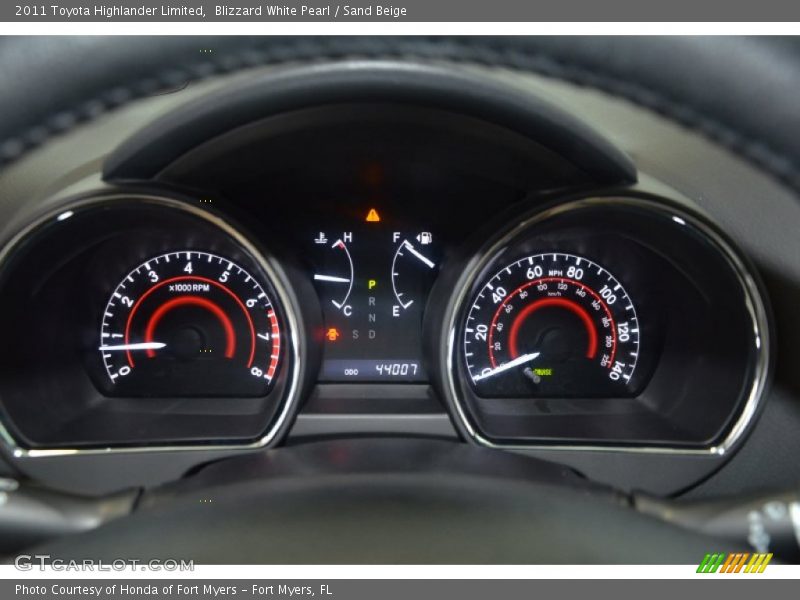 Blizzard White Pearl / Sand Beige 2011 Toyota Highlander Limited