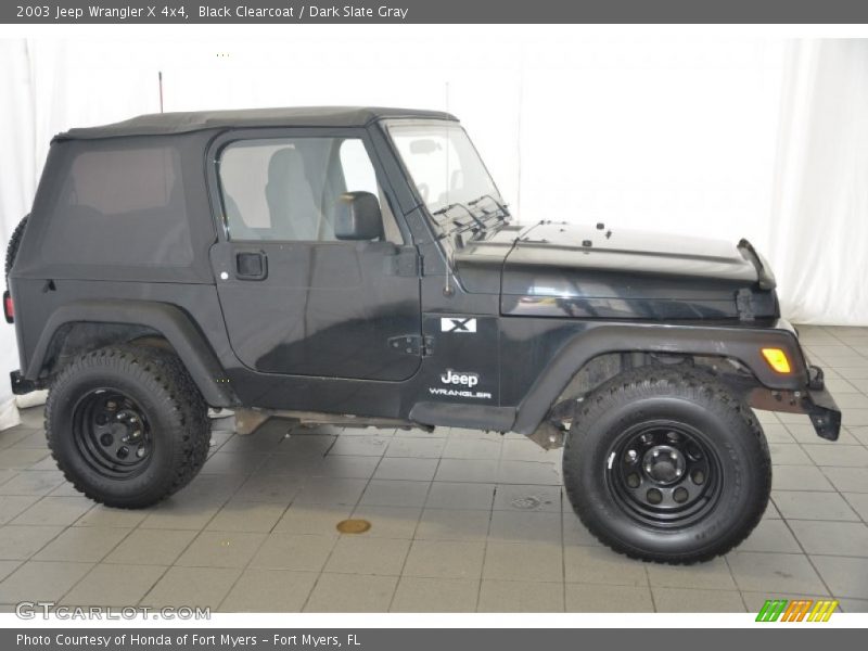 Black Clearcoat / Dark Slate Gray 2003 Jeep Wrangler X 4x4