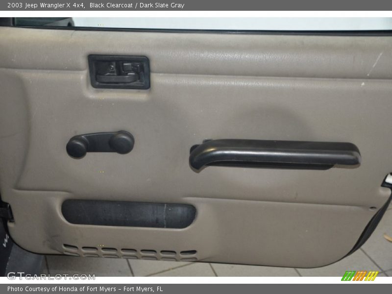 Black Clearcoat / Dark Slate Gray 2003 Jeep Wrangler X 4x4
