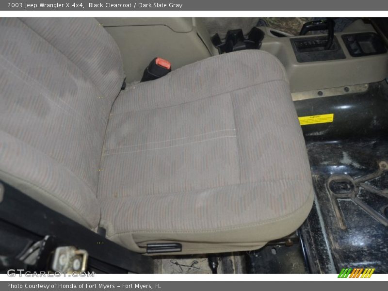 Black Clearcoat / Dark Slate Gray 2003 Jeep Wrangler X 4x4