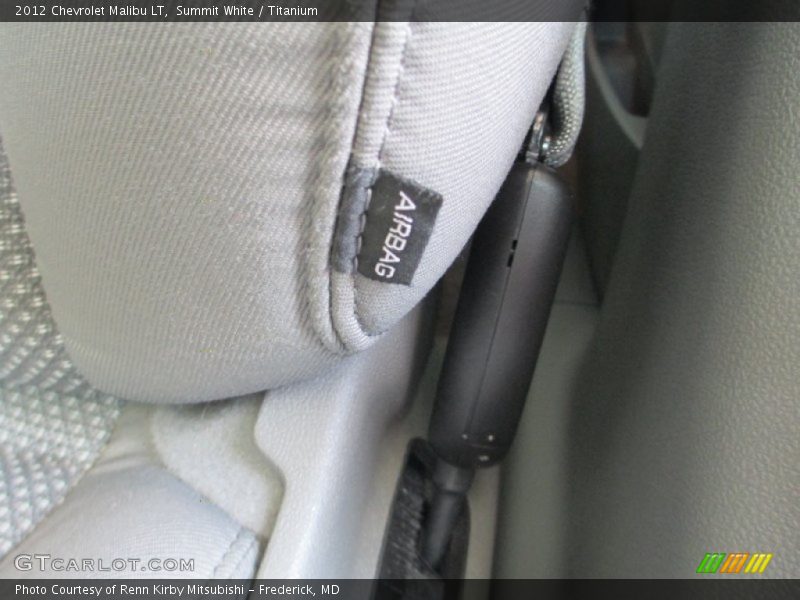 Summit White / Titanium 2012 Chevrolet Malibu LT