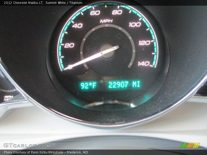 Summit White / Titanium 2012 Chevrolet Malibu LT