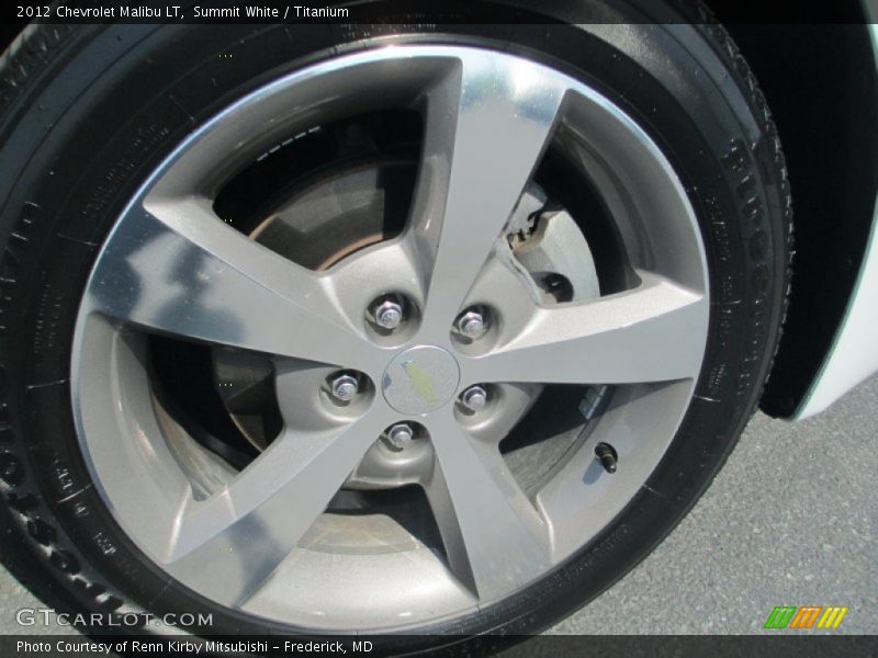 Summit White / Titanium 2012 Chevrolet Malibu LT