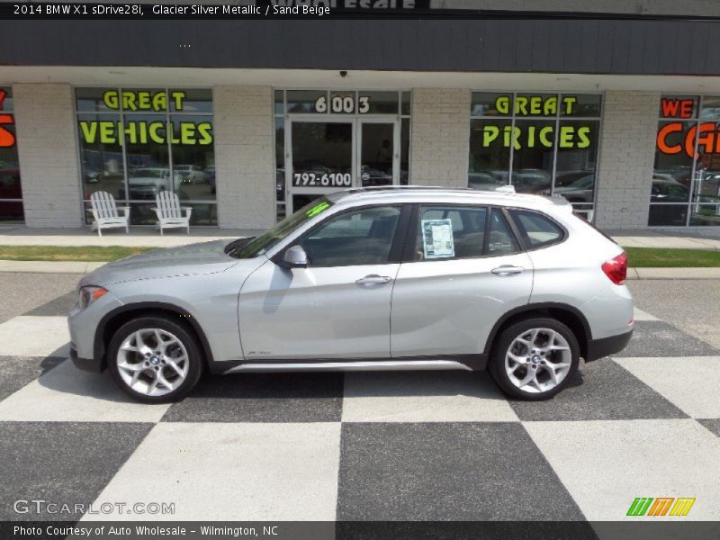 Glacier Silver Metallic / Sand Beige 2014 BMW X1 sDrive28i