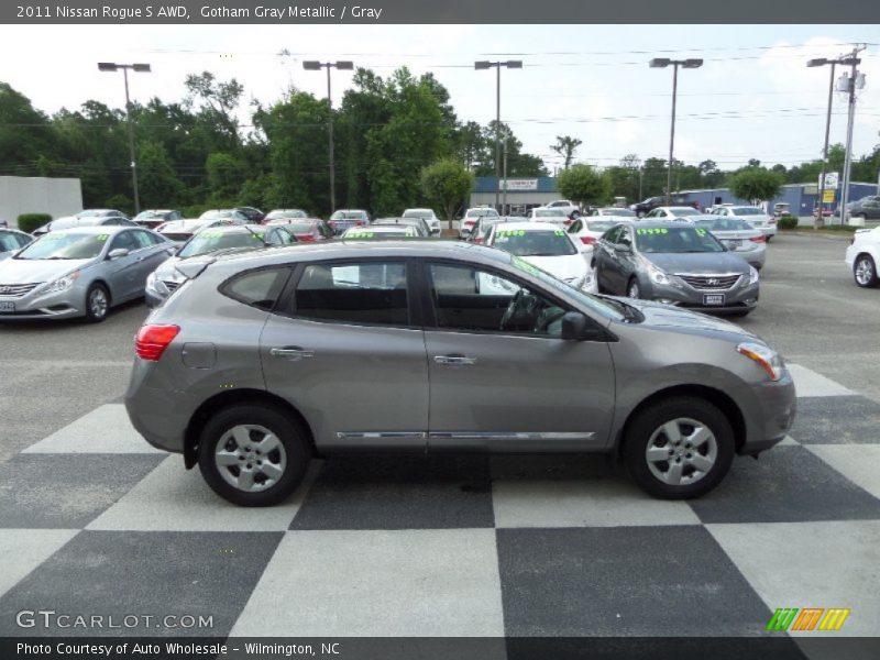 Gotham Gray Metallic / Gray 2011 Nissan Rogue S AWD