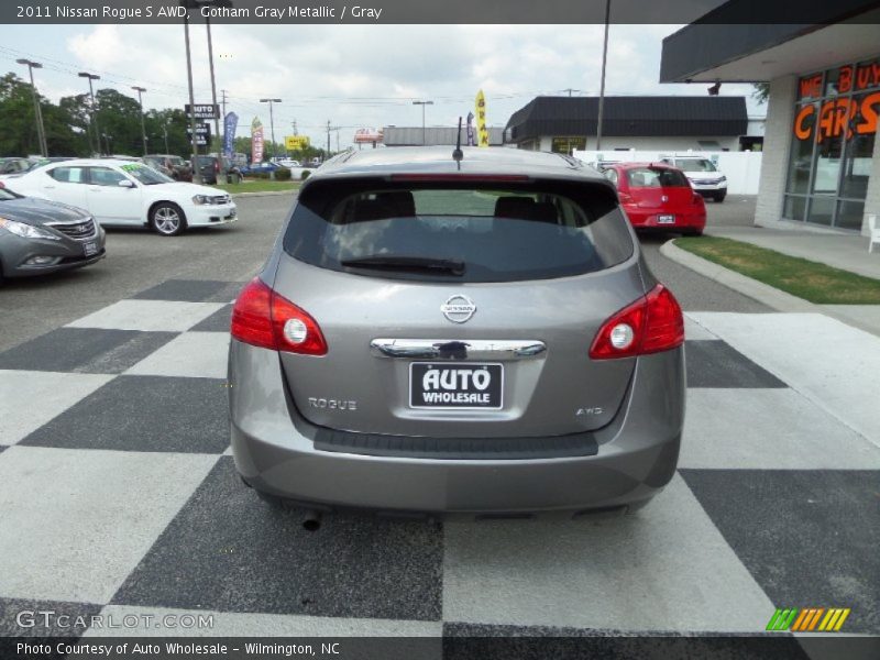 Gotham Gray Metallic / Gray 2011 Nissan Rogue S AWD