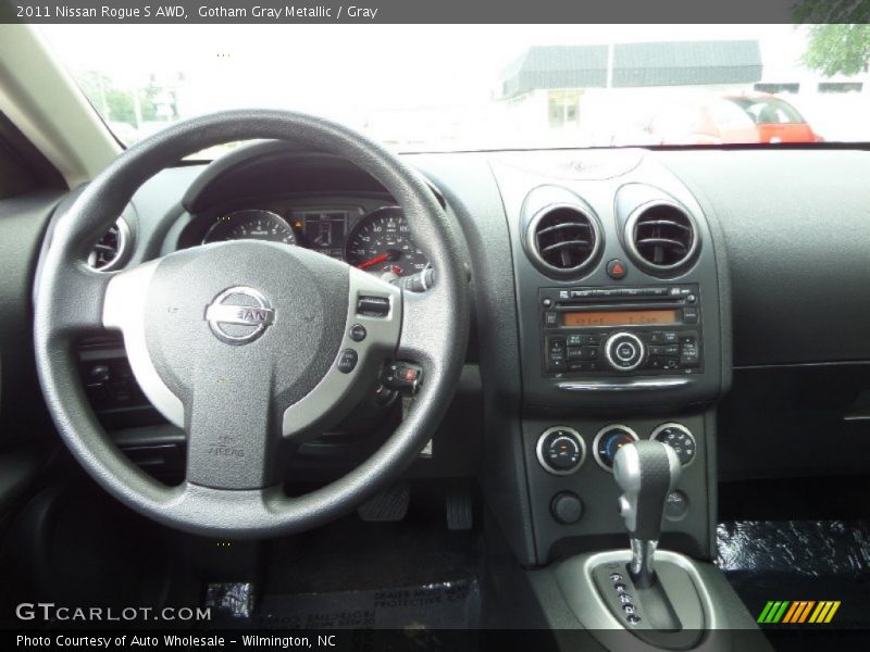 Gotham Gray Metallic / Gray 2011 Nissan Rogue S AWD