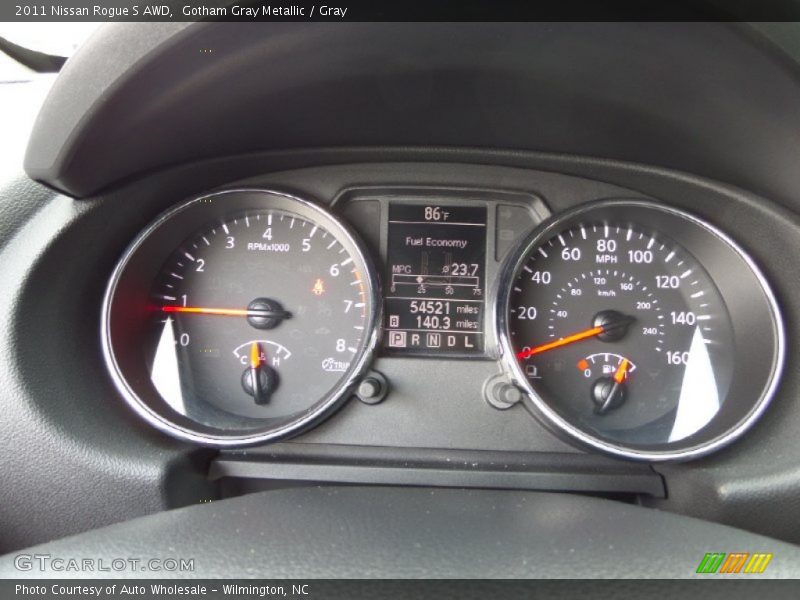 Gotham Gray Metallic / Gray 2011 Nissan Rogue S AWD