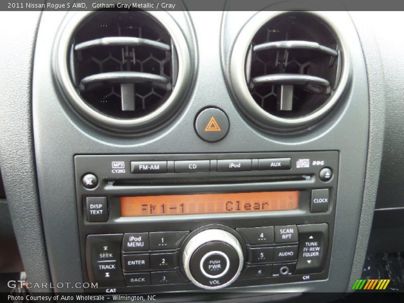 Gotham Gray Metallic / Gray 2011 Nissan Rogue S AWD